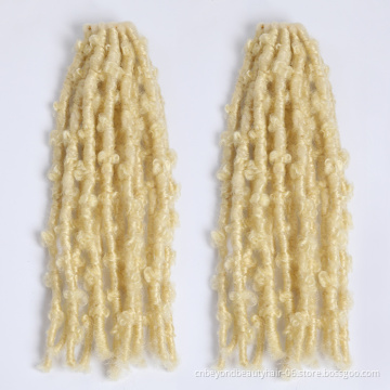 Long Distressed Butterfly Locs braids for african hair New Faux locs Soft dread locks